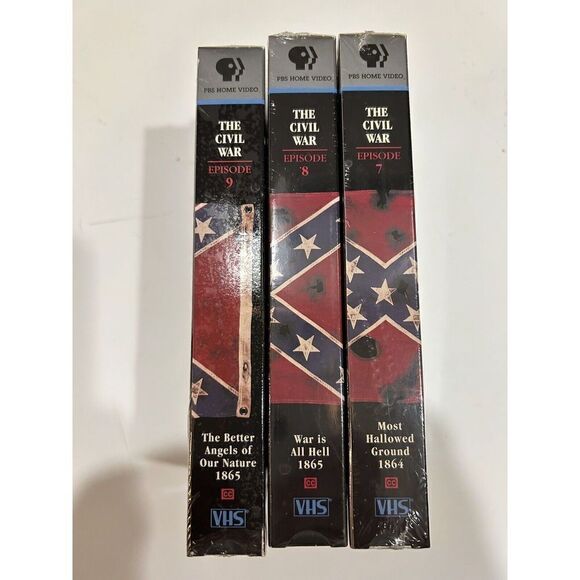 Civil War , PBS Video, 9 VHS Tape Set US History, teachers, History Collectors. - Picture 4 of 6